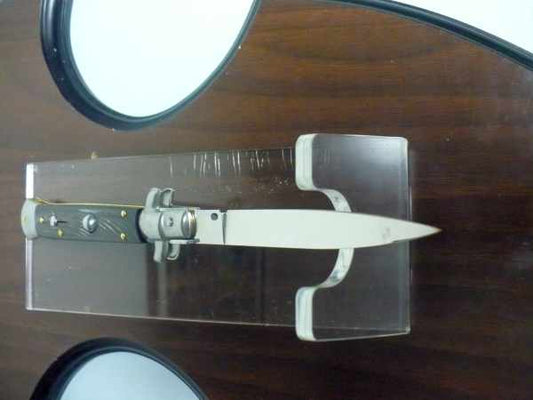 Frank Beltrame -italian stiletto - 23 cm-corno di bufalo scuro - lama classica  modello FB 23/58C -11