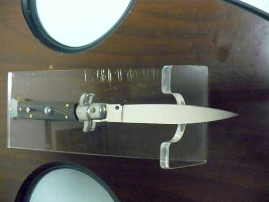 Frank Beltrame , italian stiletto - 23 cm , corno di bufalo scuro - lama baionetta , modello FB 23/58C - 9