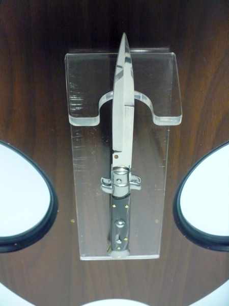 Italian stiletto - pugnale Frank Beltrame - 23 cm -corno di bufalo scuro , lama baionetta-  FB 23/58B -6