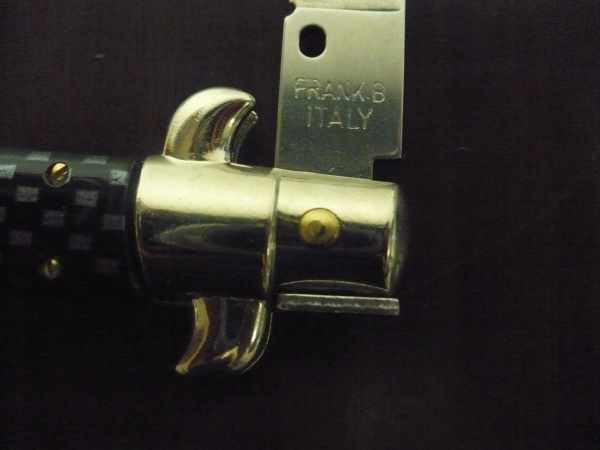 Frank Beltrame - Italian stiletto 23 cm, pugnale, in fibra di carbonio , lama classica