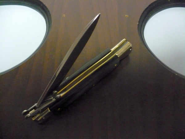 Swinguard A.G.A. Campolin - italian stiletto 23 cm - corno di bufalo brasiliano - lama clssica - 4