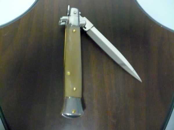 Italian stiletto - pugnale Frank Beltrame - 23 cm -corno di bufalo chiaro- lama dagger  FB 23/48D - 14