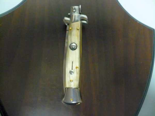 Italian stiletto - pugnale Frank Beltrame - 23 cm -corno di bufalo chiaro- lama dagger  FB 23/48D - 14