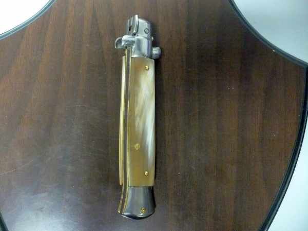 Italian stiletto - pugnale Frank Beltrame - 23 cm -corno di bufalo chiaro- lama dagger  FB 23/48D - 10