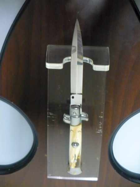 Italian stiletto - pugnale Frank Beltrame - 23 cm -corno di bufalo chiaro- lama dagger  FB 23/48D - 1