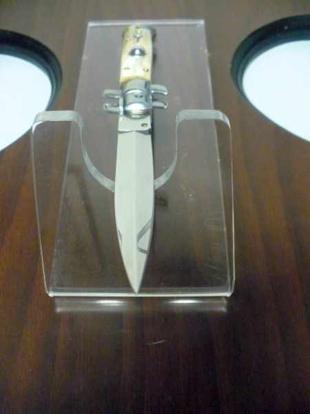 Italian stiletto - pugnale Frank Beltrame - 23 cm -corno di bufalo chiaro- lama dagger  FB 23/48D - 20