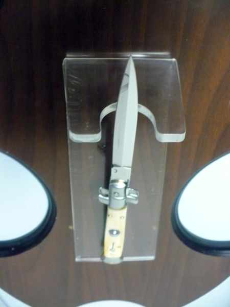 Italian stiletto - pugnale Frank Beltrame - 23 cm - corno di bufalo chiaro, lama dagger - FB 23/48D - 4