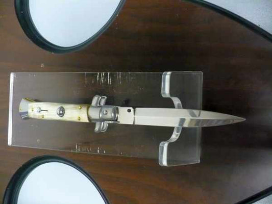 Italian stiletto - pugnale Frank Beltrame - 23 cm -corno di bufalo chiaro- lama dagger  FB 23/48D - 14