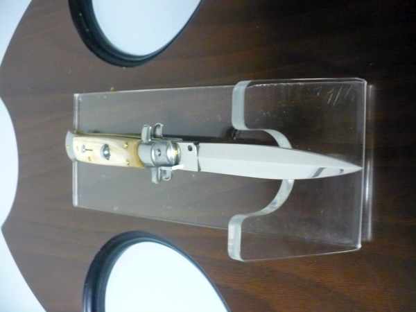 Italian stiletto - pugnale Frank Beltrame - 23 cm -corno di bufalo chiaro- lama dagger  FB 23/48D - 10