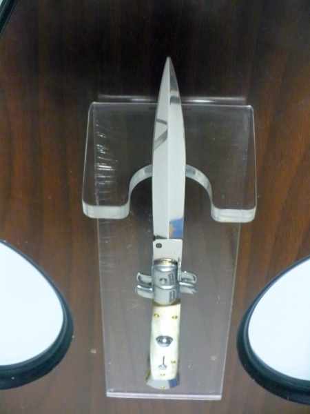 Italian stiletto - pugnale Frank Beltrame - 23 cm -corno di bufalo chiaro- lama dagger  FB 23/48D - 14