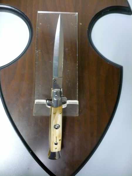 Italian stiletto - pugnale Frank Beltrame - 23 cm -corno di bufalo chiaro- lama dagger  FB 23/48D - 10