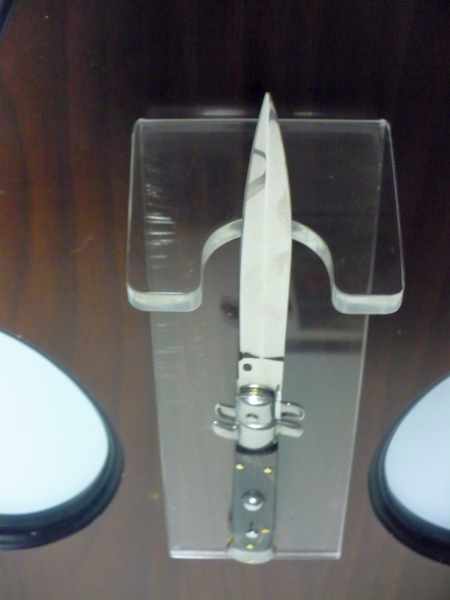 Frank Beltrame , italian stiletto , pugnale - 23 cm , corno di bufalo scuro,lama dagger , modello FB 23/58D -19