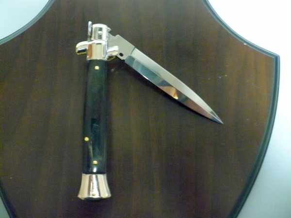 Picklock - Frank Beltrame - Italian stiletto -pugnale 23cm, lama dagger- corno di bufalo scuro FB  P23/58 - 9