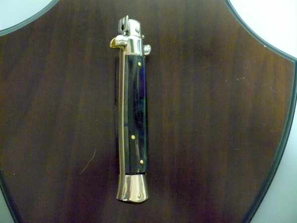 Picklock - Frank Beltrame - Italian stiletto -pugnale 23cm, lama dagger- corno di bufalo scuro FB  P23/58 - 9