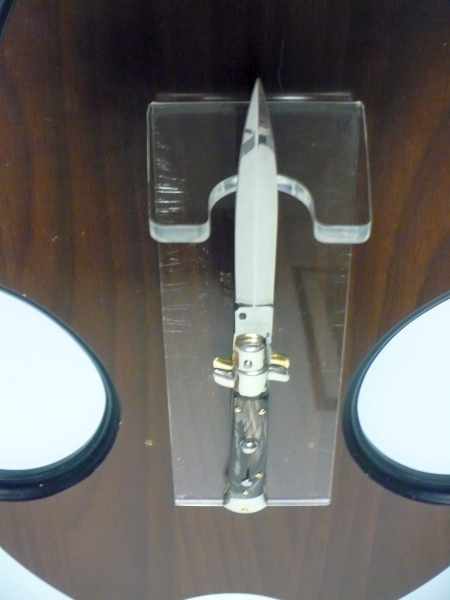 Picklock - Frank Beltrame - Italian stiletto -pugnale 23cm, lama dagger- corno di bufalo scuro FB  P23/58 - 9