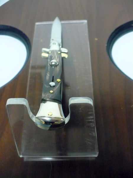 Picklock - Frank Beltrame - Italian stiletto -pugnale 23cm, lama dagger- corno di bufalo scuro FB  P23/58 - 9