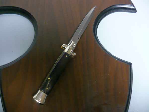 Picklock - Frank Beltrame - Italian stiletto -pugnale 23cm, lama dagger- corno di bufalo scuro FB  P23/58 - 9