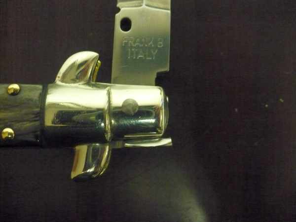 Picklock - Frank Beltrame - Italian stiletto -pugnale 23cm, lama dagger- corno di bufalo scuro FB  P23/58 - 9