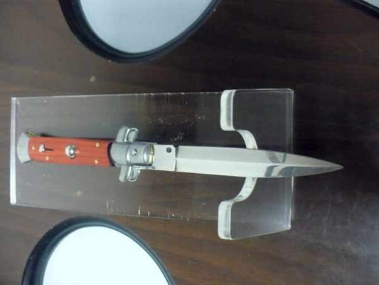 Frank Beltrame italian stiletto - 23 cm legno pregiato, cuore di legno rosso - lama dagger ,modello FB 23/83D- 5