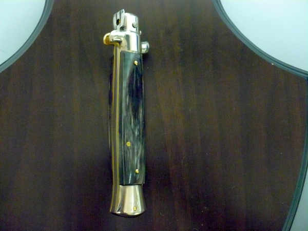 Picklock - Frank Beltrame - Italian stiletto -pugnale 23cm, lama dagger- corno di bufalo scuro FB  P23/58 - 14