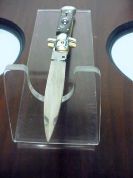 Picklock - Frank Beltrame - Italian stiletto -pugnale 23cm, lama dagger- corno di bufalo scuro FB  P23/58 - 14