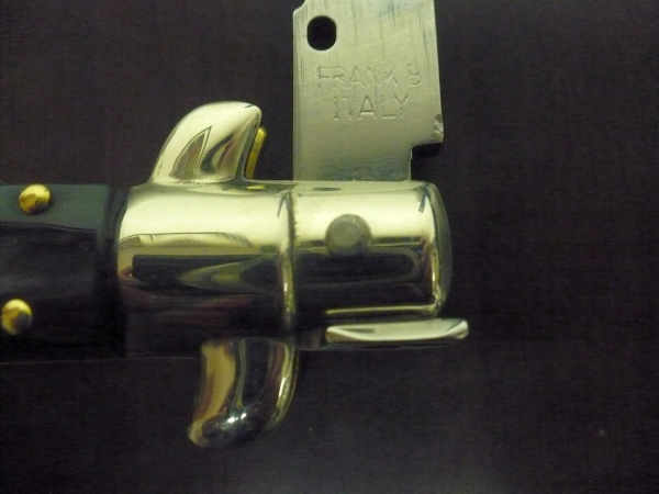 Picklock - Frank Beltrame - Italian stiletto -pugnale 23cm, lama dagger- corno di bufalo scuro FB  P23/58 - 14