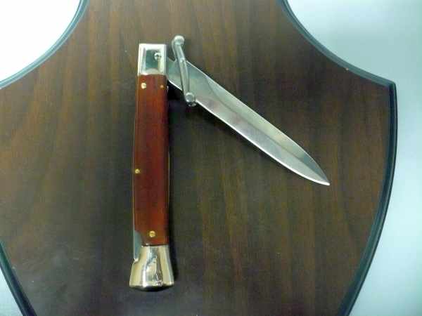 28 cm - STILETTO ITALIANO - corno di bufalo - lama baionetta - corno di bufalo - lama a baionetta - FRANK BELTRAME - modello FB 28/58B - 9 