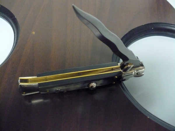 Picklock - Frank Beltrame - Italian stiletto -pugnale 23cm, lama kriss- corno di bufalo brasiliano FB  P23/09 - 15