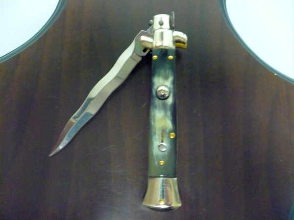 Picklock - Frank Beltrame - Italian stiletto -pugnale 23cm, lama kriss- corno di bufalo brasiliano FB  P23/09 - 15
