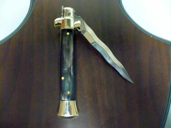 Picklock - Frank Beltrame - Italian stiletto -pugnale 23cm, lama kriss- corno di bufalo brasiliano FB  P23/09 - 15