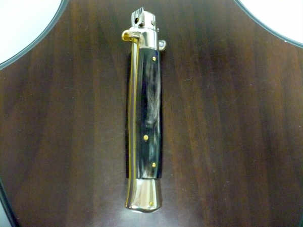 Picklock - Frank Beltrame - Italian stiletto -pugnale 23cm, lama kriss- corno di bufalo brasiliano FB  P23/09 - 15