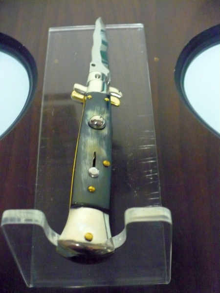 Picklock - Frank Beltrame - Italian stiletto -pugnale 23cm, lama kriss- corno di bufalo brasiliano FB  P23/09 - 15