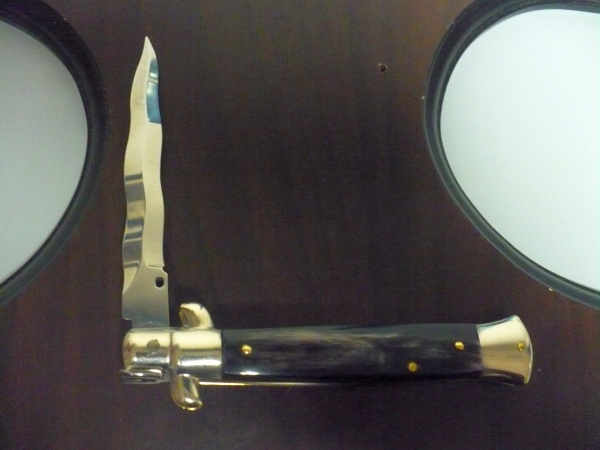 Picklock - Frank Beltrame - Italian stiletto -pugnale 23cm, lama kriss- corno di bufalo brasiliano FB  P23/09 - 15