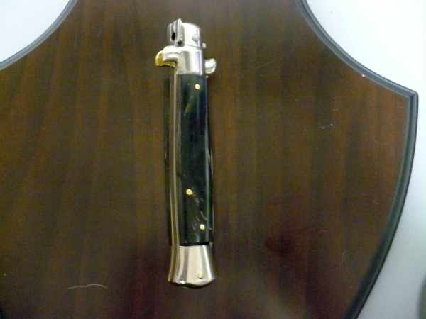 Picklock - Frank Beltrame - Italian stiletto -pugnale 23cm, lama kriss- corno di bufalo scuro FB  P23/58- 10