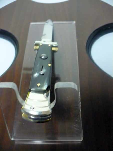 Italian stiletto - AGA Campolin - maltese / crociato - 23cm - corno di bufalo brasiliano / brazilian buffalo horn - 1