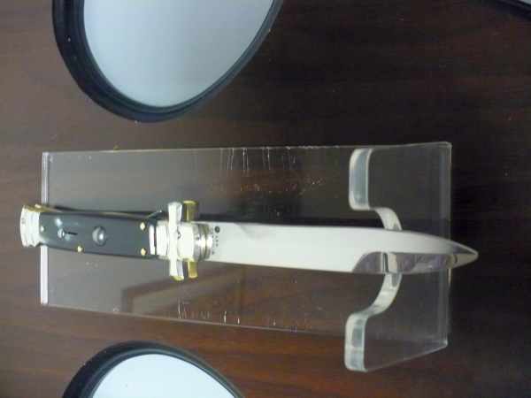 Italian stiletto - AGA Campolin - maltese / crociato - 23cm - corno di bufalo brasiliano / brazilian buffalo horn - 1