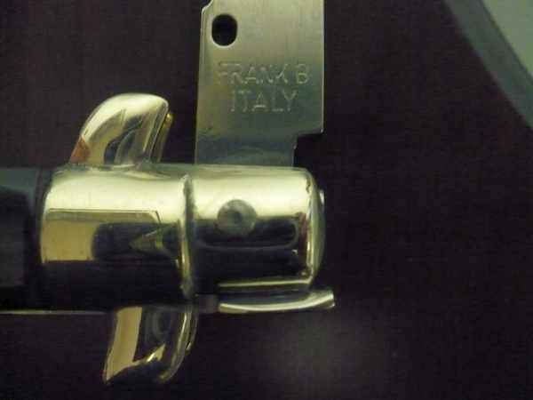 Picklock - Frank Beltrame - Italian stiletto -pugnale 23cm, lama baionetta- corno di bufalo brasiliano FB  P23/09 - 2