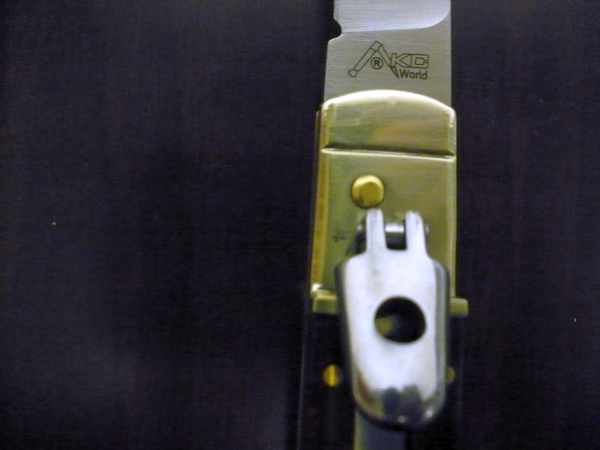 Slim Leverlock 23cm AKC-WORLD- snake wood - legno di serpente , lama damascus , modello AKCW-LEV23-SW-DAM