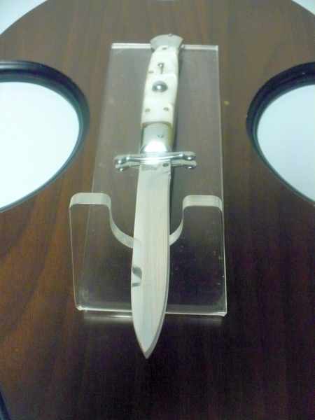 Swinguard - italian stiletto, coltello a scatto, 25 cm - AKC World knife , lama baionetta / blade bayonet, imitazione madreperla / imitation mother of pearl