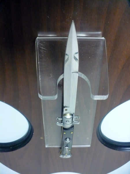 Frank Beltrame , italian stiletto , pugnale - 28 cm , corno di bufalo scuro,baionetta ,modello FB 28/58B - 18