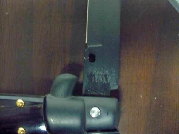 Frank Beltrame , italian stiletto , pugnale - 28 cm , corno di bufalo scuro,baionetta teflonata nero, modello FB 28/58B - 4