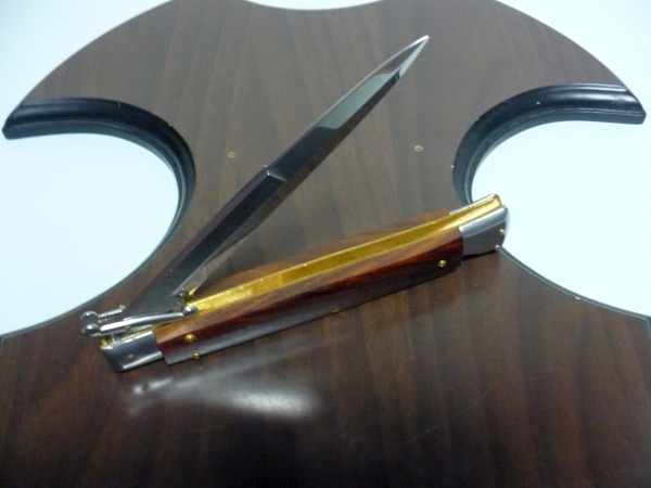 Swinguard Frank Beltrame - italian stiletto 28 cm -legno di cocobolo, lama baionetta - FB 550/83B - 6