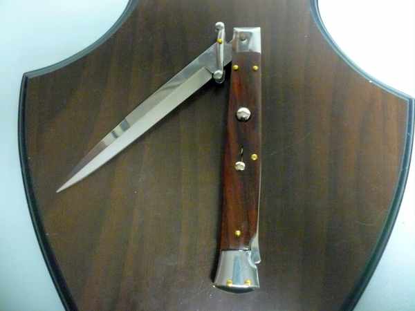 Swinguard Frank Beltrame - italian stiletto 28 cm -legno di cocobolo, lama baionetta - FB 550/83B - 6