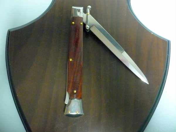 Swinguard Frank Beltrame - italian stiletto 28 cm -legno di cocobolo, lama baionetta - FB 550/83B - 6