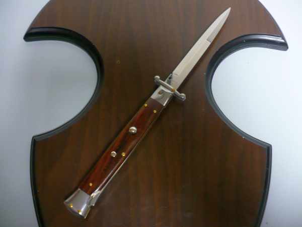 Swinguard Frank Beltrame - italian stiletto 28 cm -legno di cocobolo, lama baionetta - FB 550/83B - 6