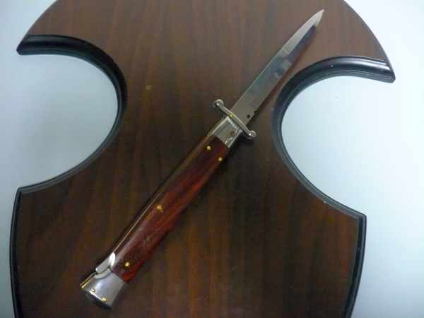 Swinguard Frank Beltrame - italian stiletto 28 cm -legno di cocobolo, lama baionetta - FB 550/83B - 6