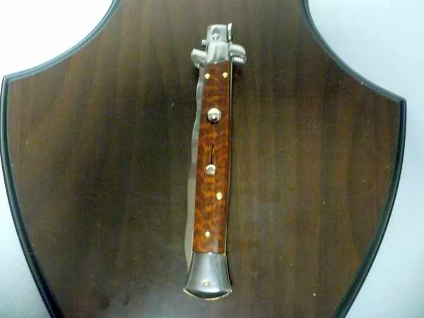 28 cm - STILETTO ITALIEN - legno di serpente / bois d'arbre serpent - lama baionetta - lame à baïonnette - FRANK BELTRAME - modello FB 28/89 B - 2 