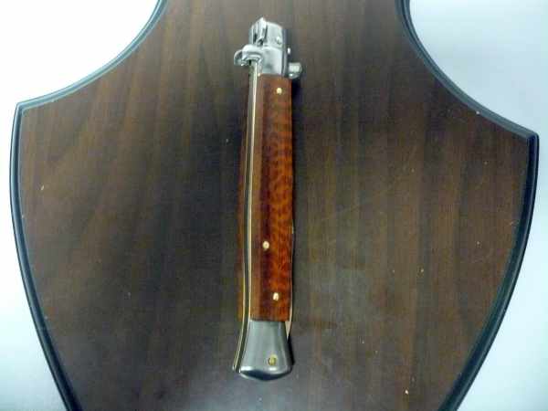 28 cm - STILETTO ITALIEN - legno di serpente / bois d'arbre serpent - lama baionetta - lame à baïonnette - FRANK BELTRAME - modello FB 28/89 B - 2 