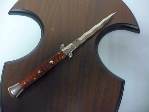 Frank Beltrame ,italian stiletto - 28 cm ,legno di serpente ,baionetta -modello FB 28/89K - 1