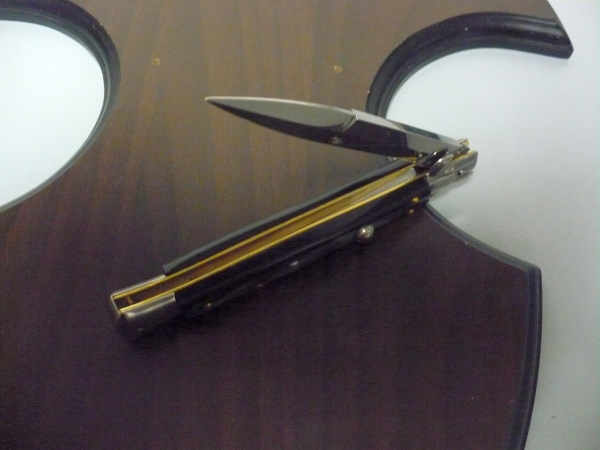 Frank Beltrame italian stiletto -28 cm imitazione di corno di bufalo - baionetta -modello FB 28/81B - 1